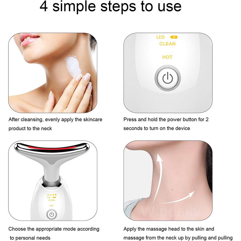 Anti Wrinkle Facial Massager - 7 Colors Skin Tightening